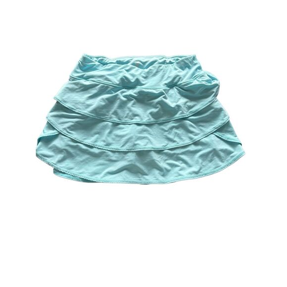 IDEOLOGY Tiered Layered Skort Skirt blue-Size medium -TENNIS SHORTS skort ruffle - Picture 1 of 5